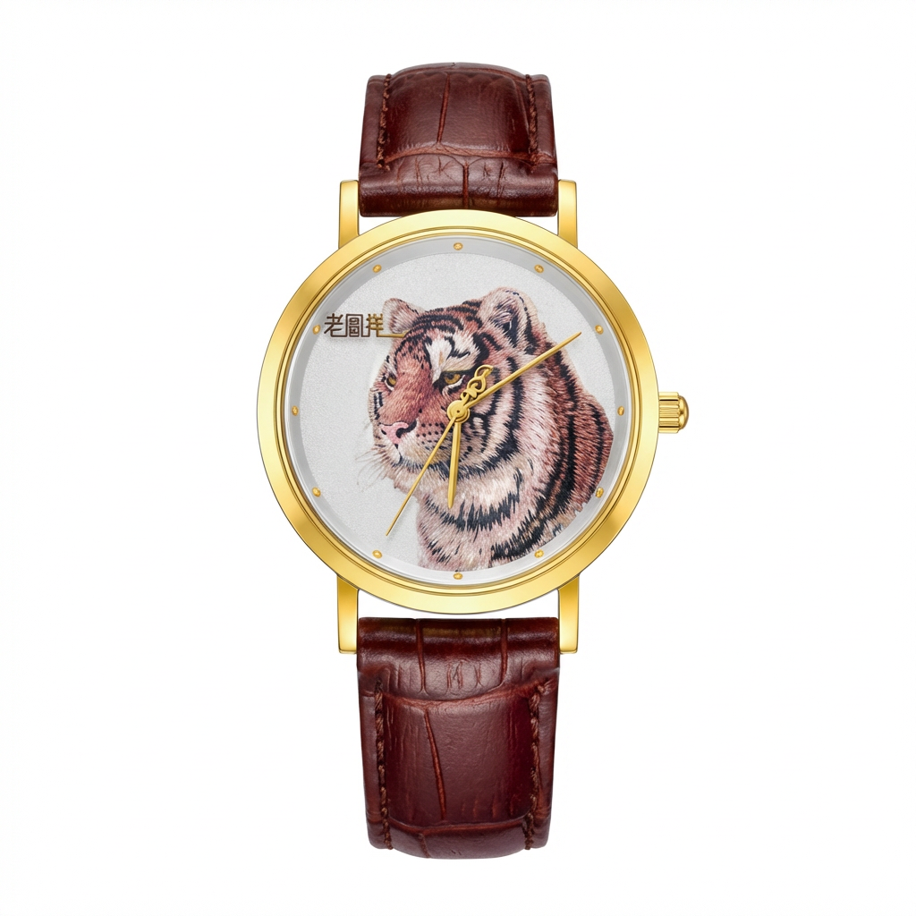CLASSIC Master Zodiac 国韵贺岁·生肖腕表 — Dragon & Phoenix Pure Gold Men's Watch (C-JQG101021840)