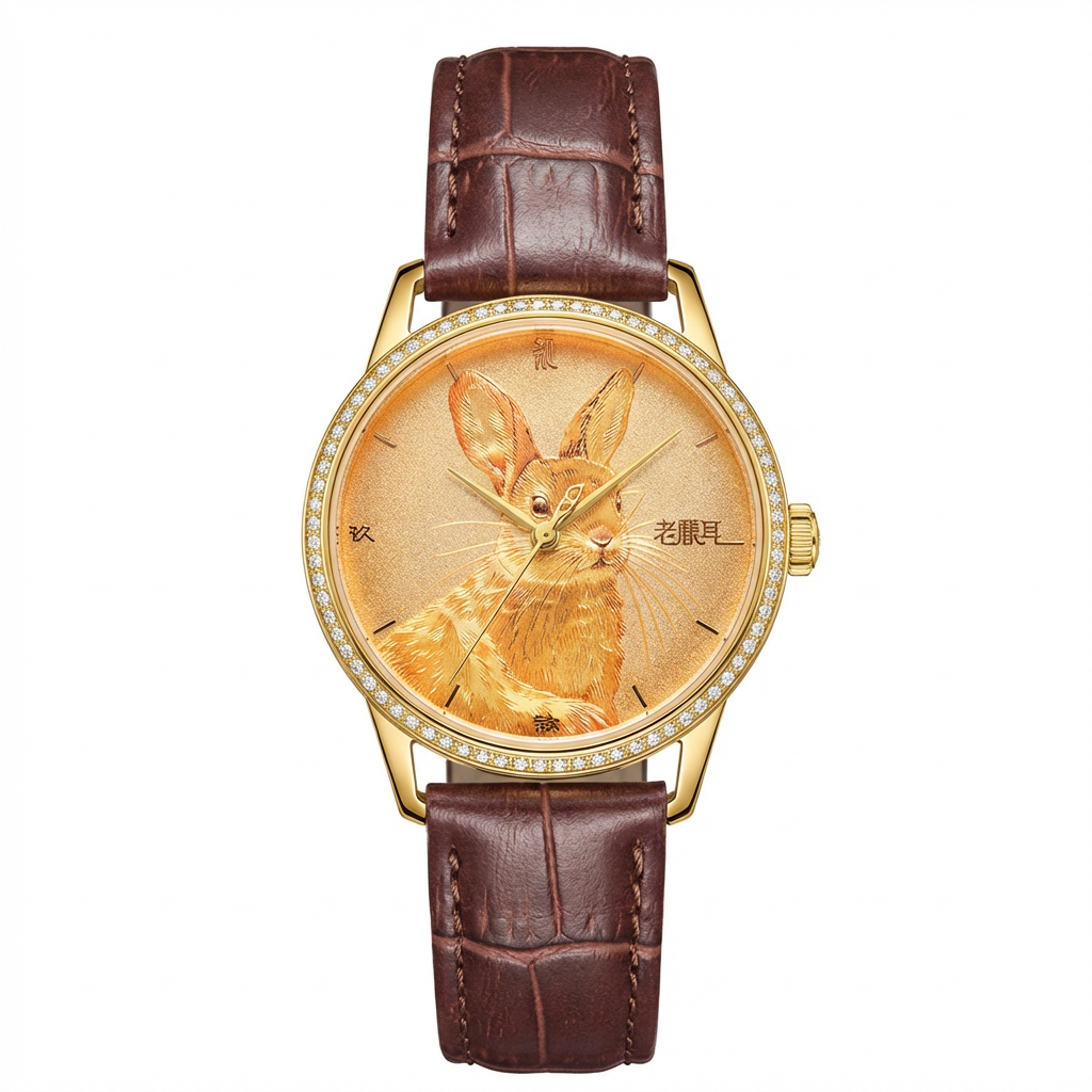 CLASSIC Master Zodiac 国韵贺岁·生肖腕表 — Rabbit Year Pure Gold Ladies' Watch (C-JQL102341834)